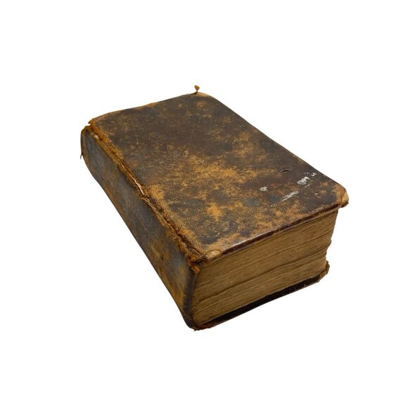 Antique 1818 Stereotype Edition Holy Bible Old And New Testaments Collin's READ - Picture 1 of 15